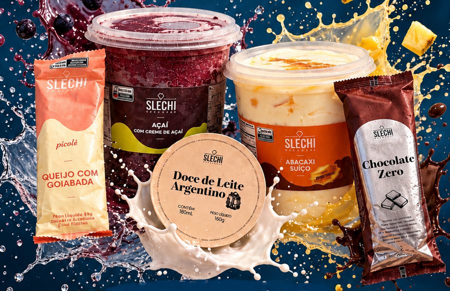 Açaí, sorvetes e picolés Slechi